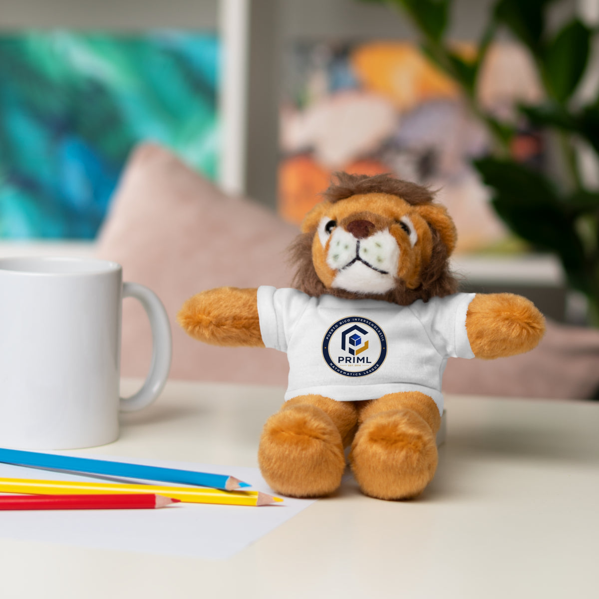 PRIML Logo Plush Bear with Tee — Personalized Stuffed Animal Gift