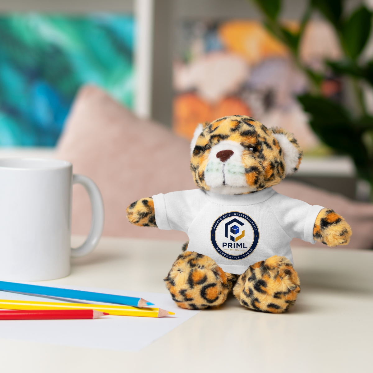 PRIML Logo Plush Bear with Tee — Personalized Stuffed Animal Gift