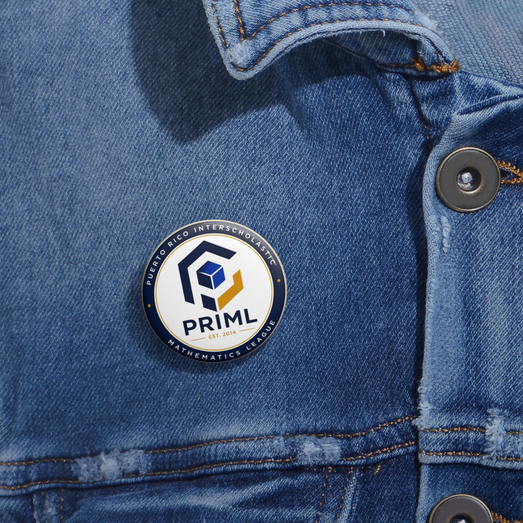 PRIML Math League Pin Button
