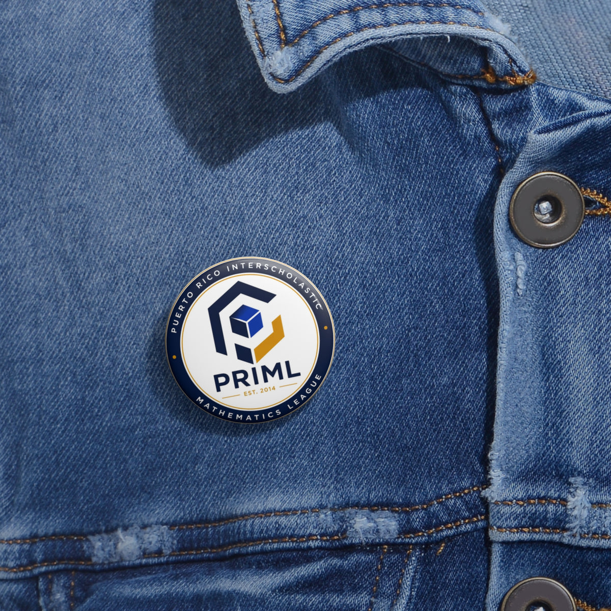 PRIML Math League Pin Button