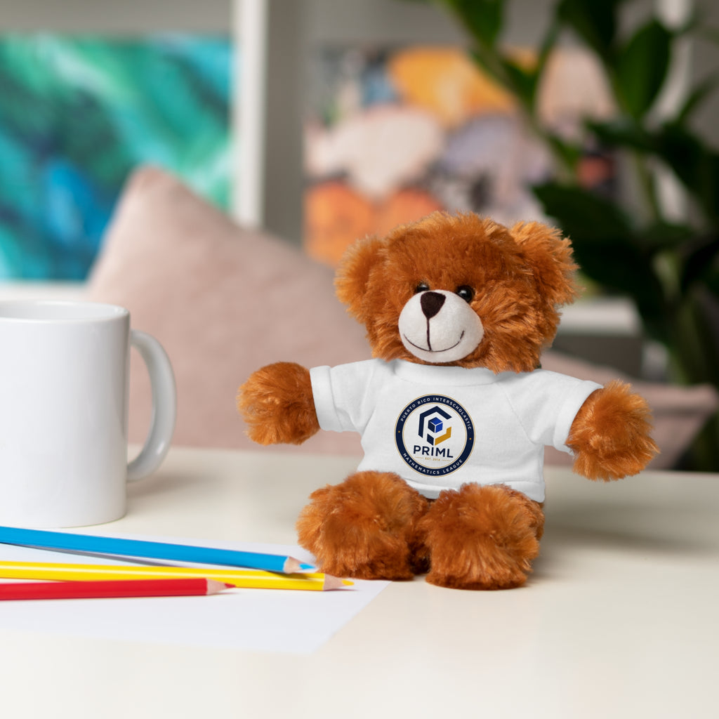 PRIML Logo Plush Bear with Tee — Personalized Stuffed Animal Gift