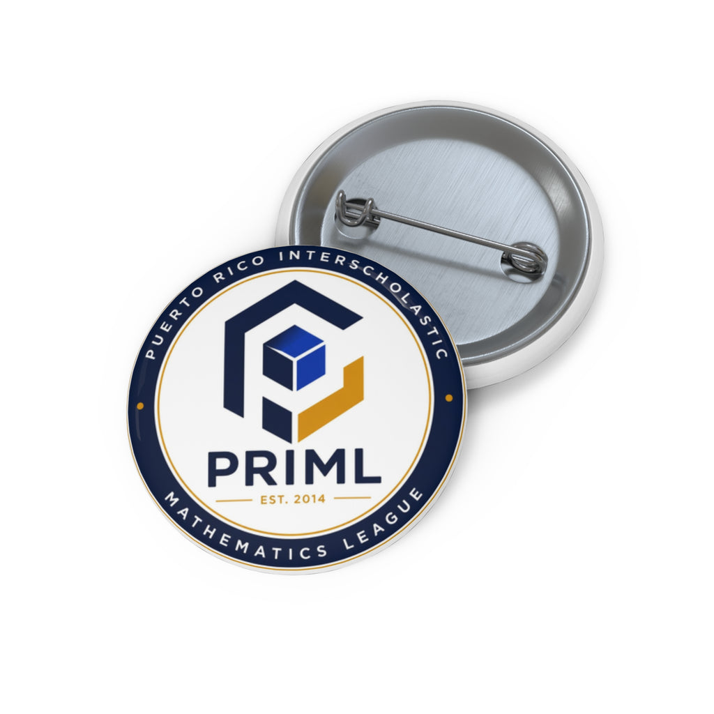 PRIML Math League Pin Button