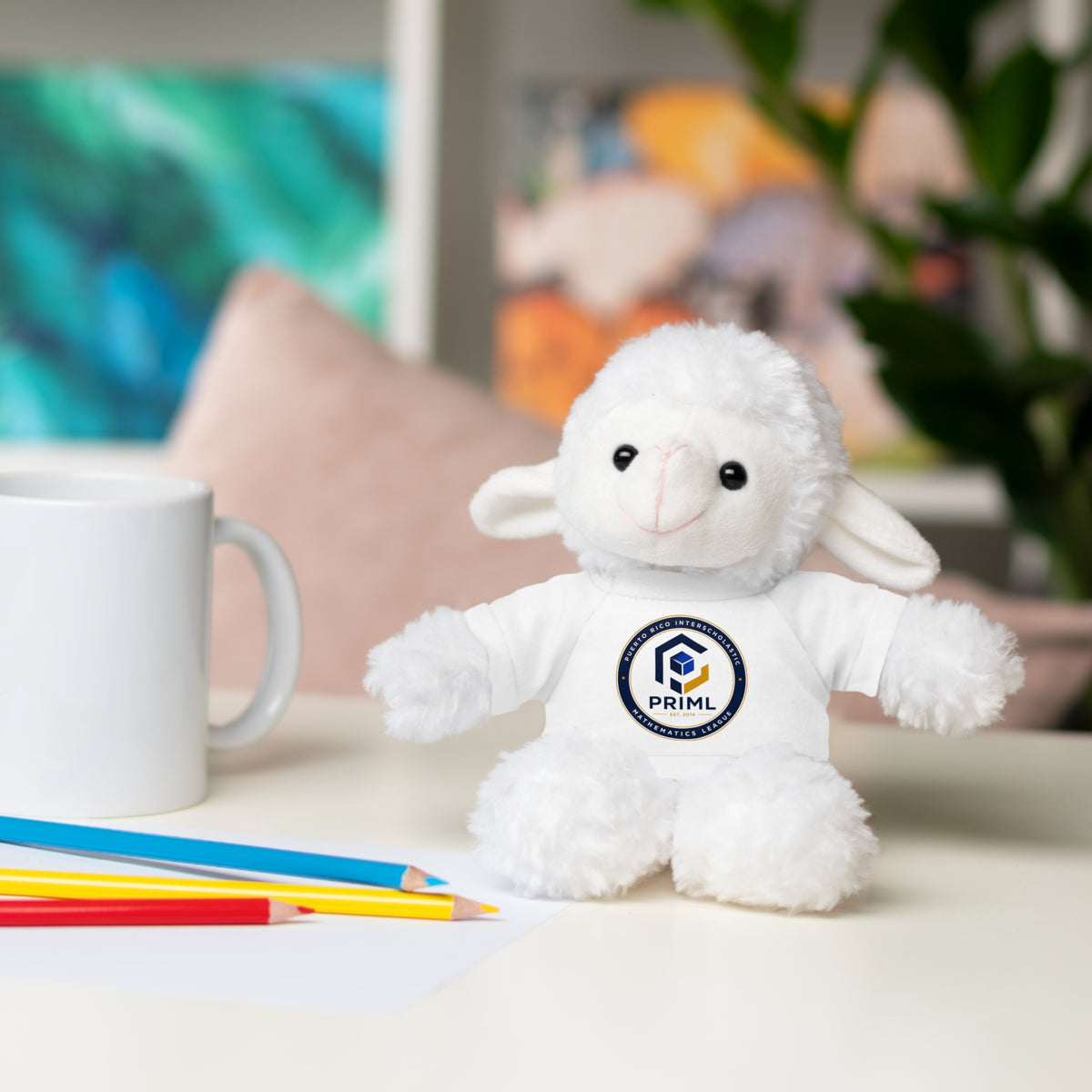 PRIML Logo Plush Bear with Tee — Personalized Stuffed Animal Gift