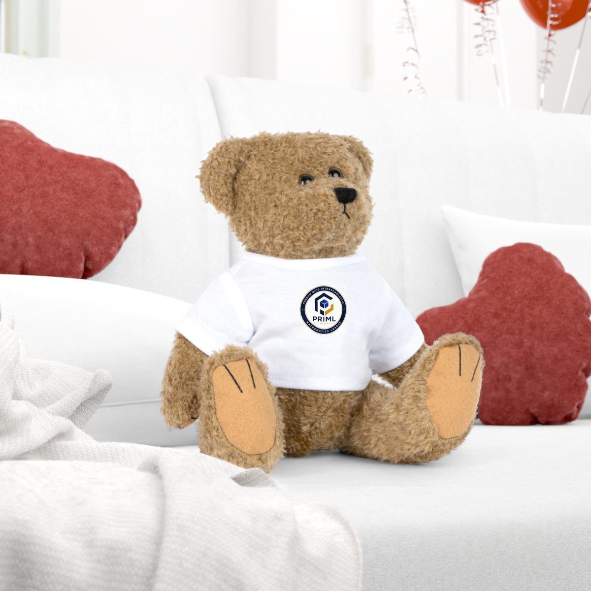 PRIML Logo Teddy Bear Plush with Branded T‑Shirt
